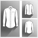 formal white dress shirt image